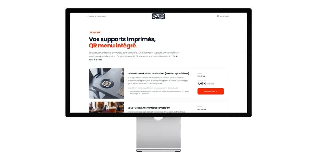 Vos supports imprimés, livrés chez vous